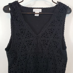 Worthington women's crocheted vest size XL